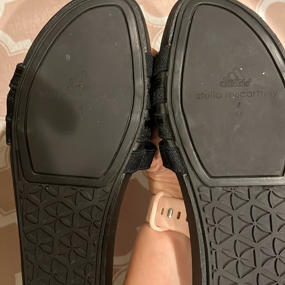 Stella McCartney x Adidas black sandals slides 5.5 6 6.5 - Picture 5 of 5